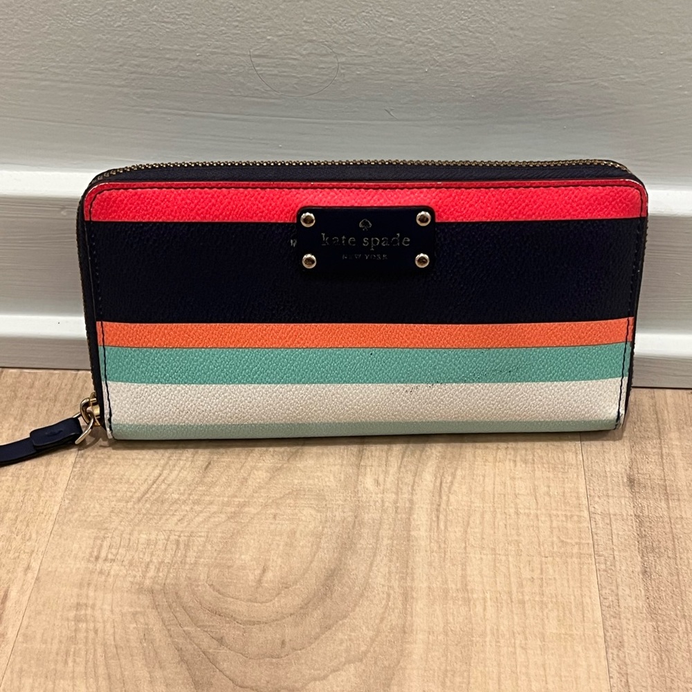 Kate Spade Multicolor Striped Wallet